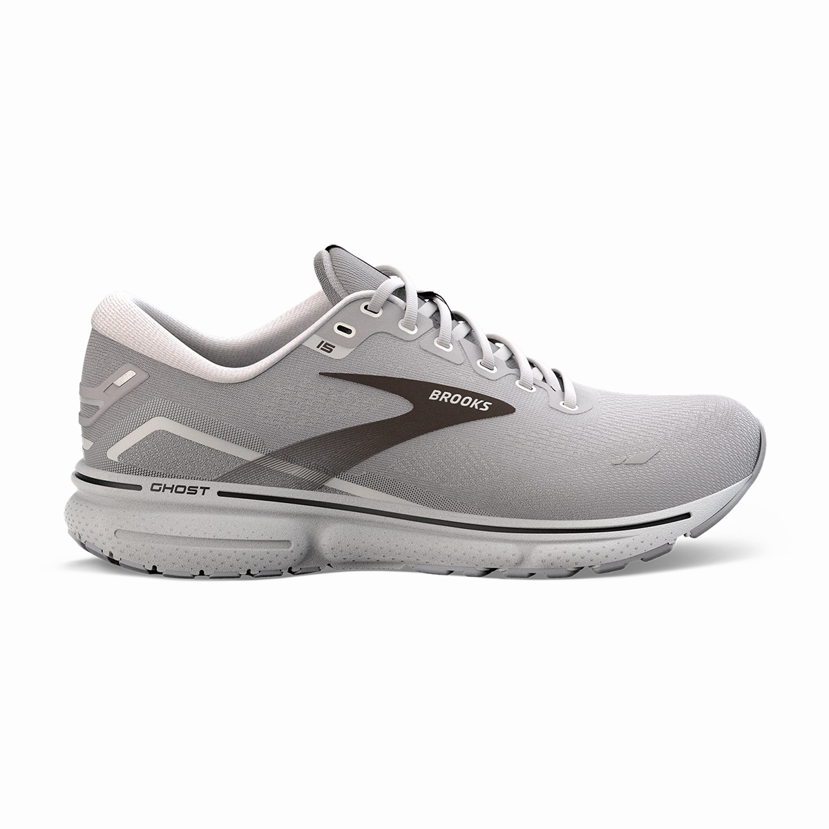 Brooks Ghost 15 - Alloy - Oyster - Black