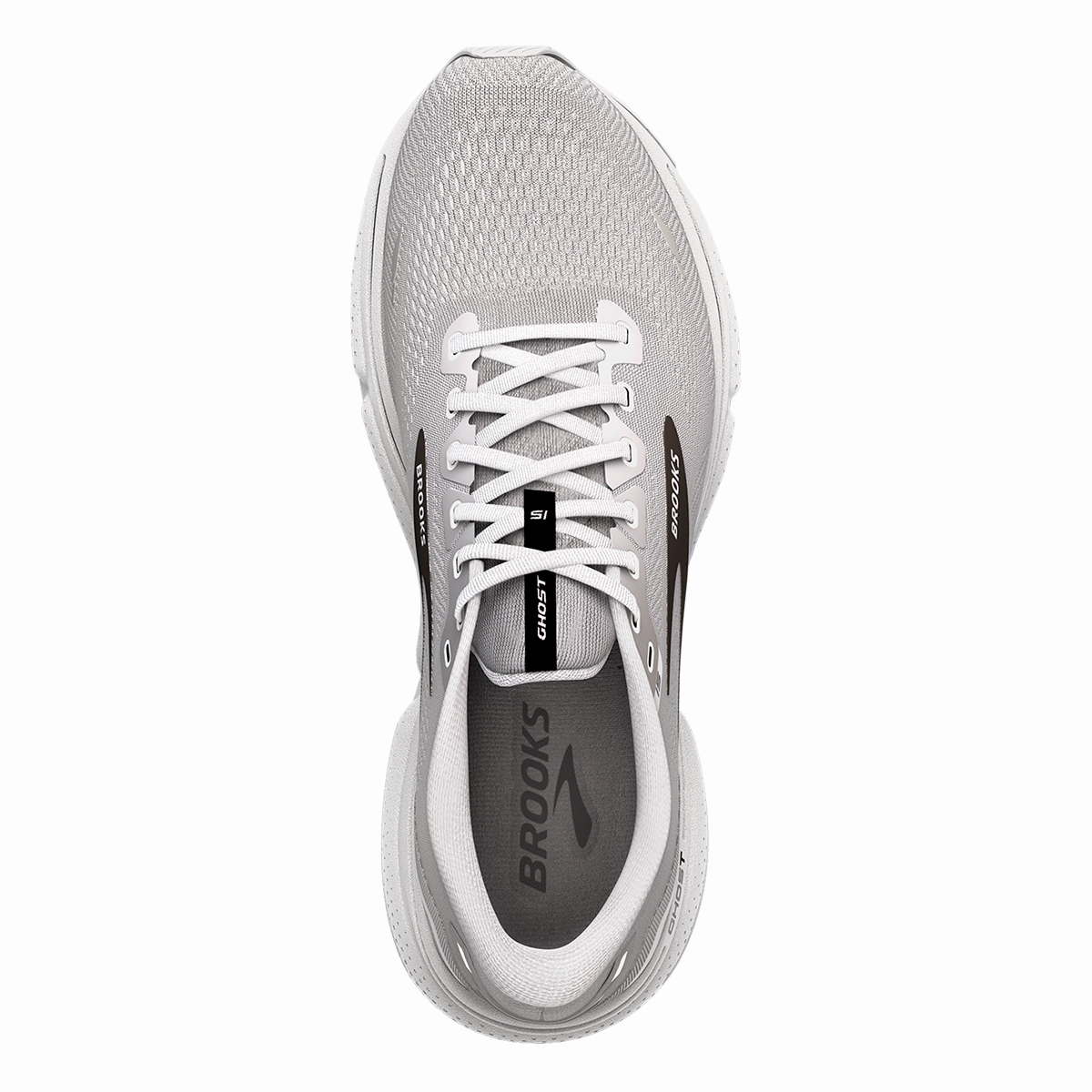 Brooks Ghost 15 - Alloy - Oyster - Black