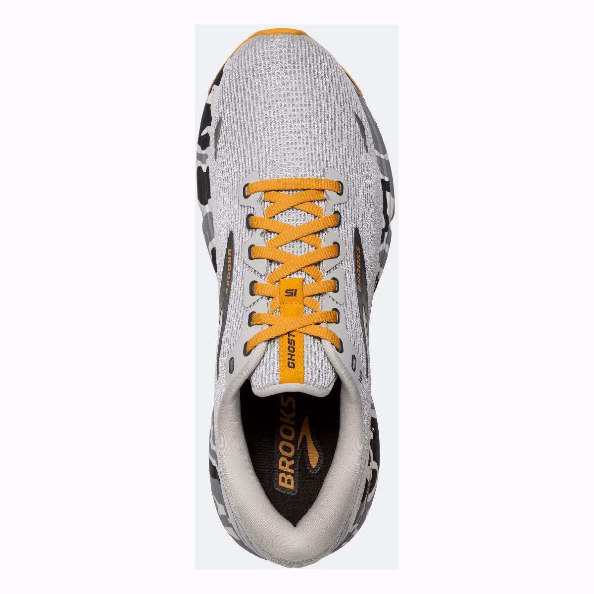Brooks Ghost 15 - Blanc - Grey - Sunflower