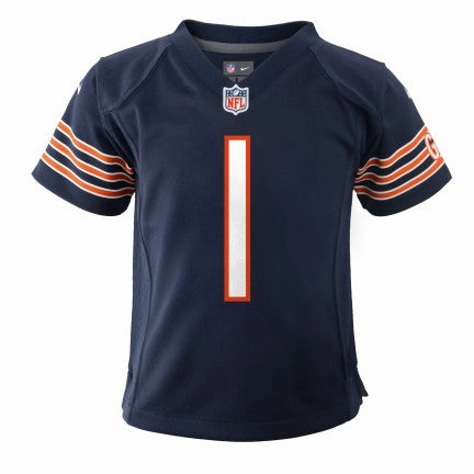 Chicago Bears Justin Fields Nike Child Navy Replica Game Jersey