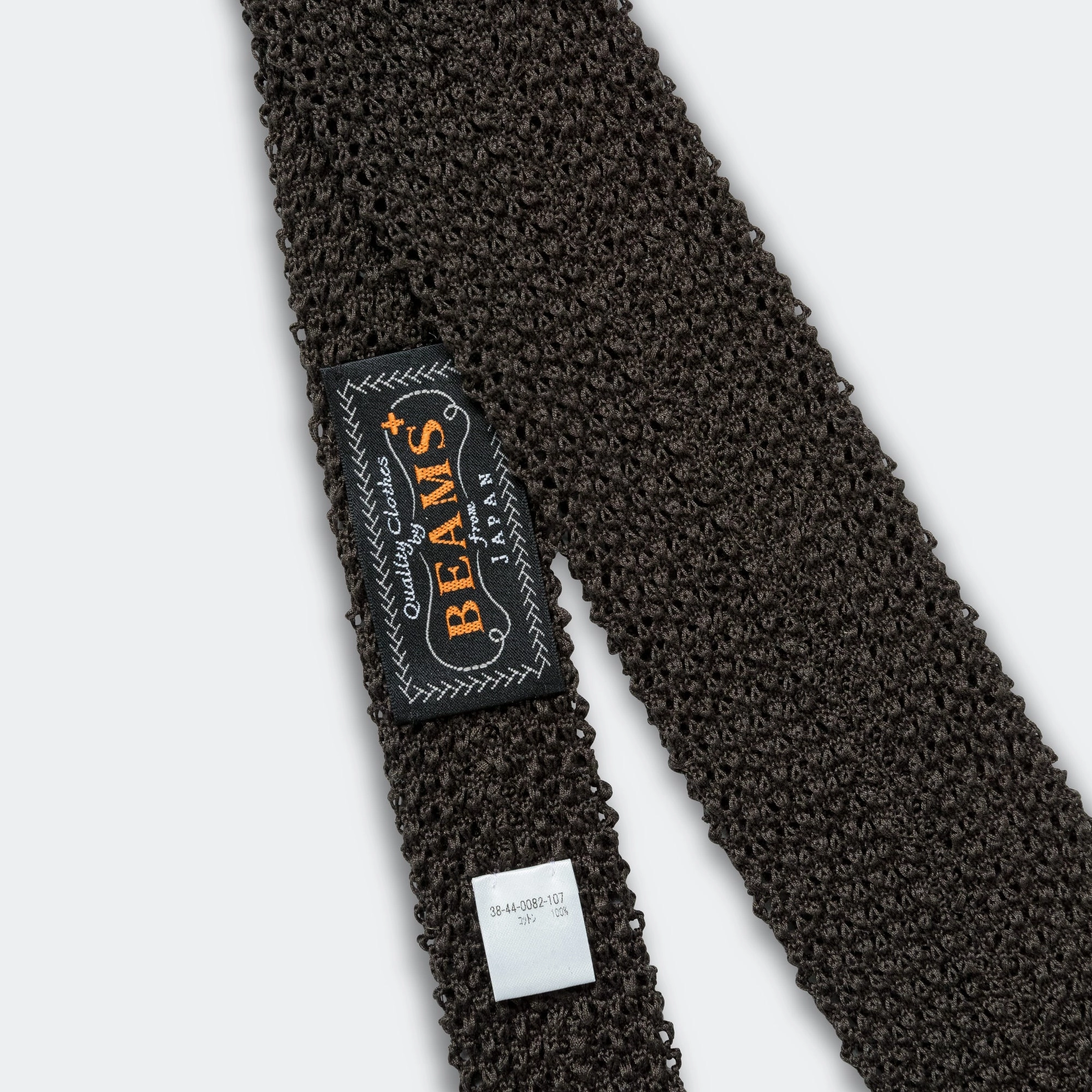 Cotton Knit Tie Solid - Olive