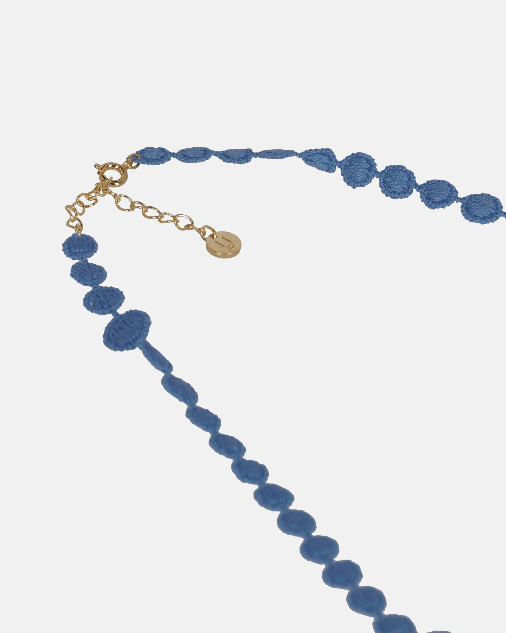 Cotton Lace Bracelet Light Blue