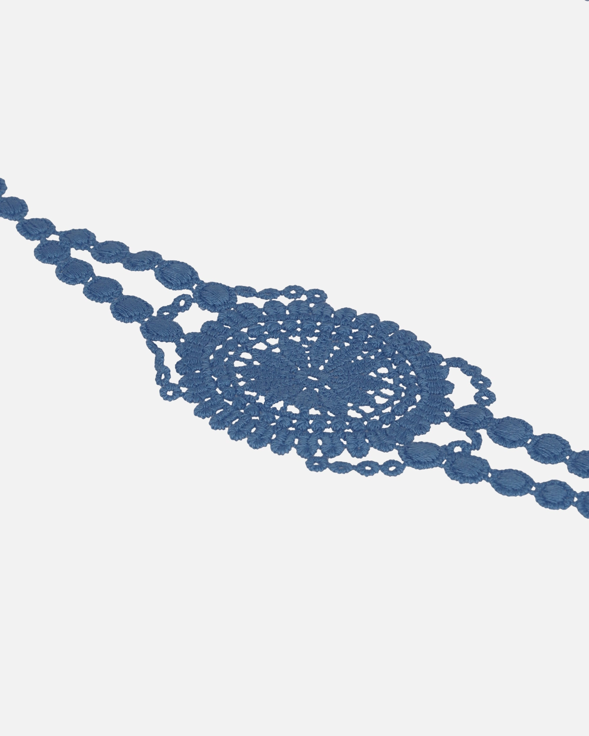Cotton Lace Bracelet Light Blue