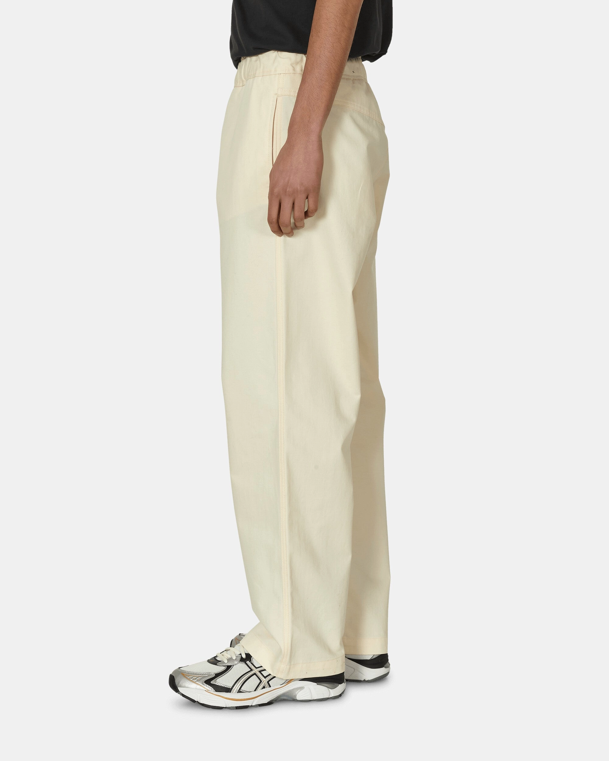 Cotton Poplin Trousers Beige