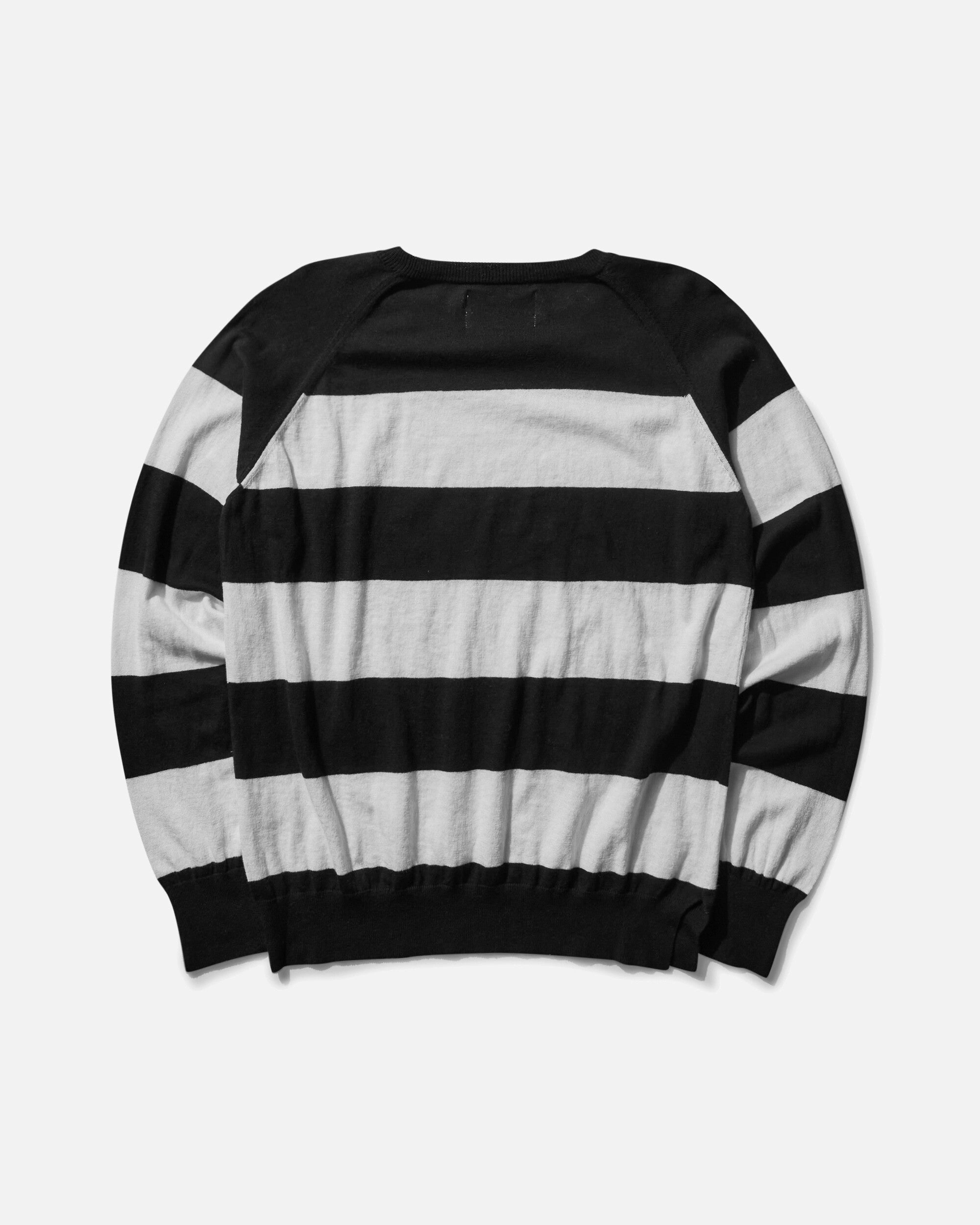 Damaged Stripe Jumper Black / White