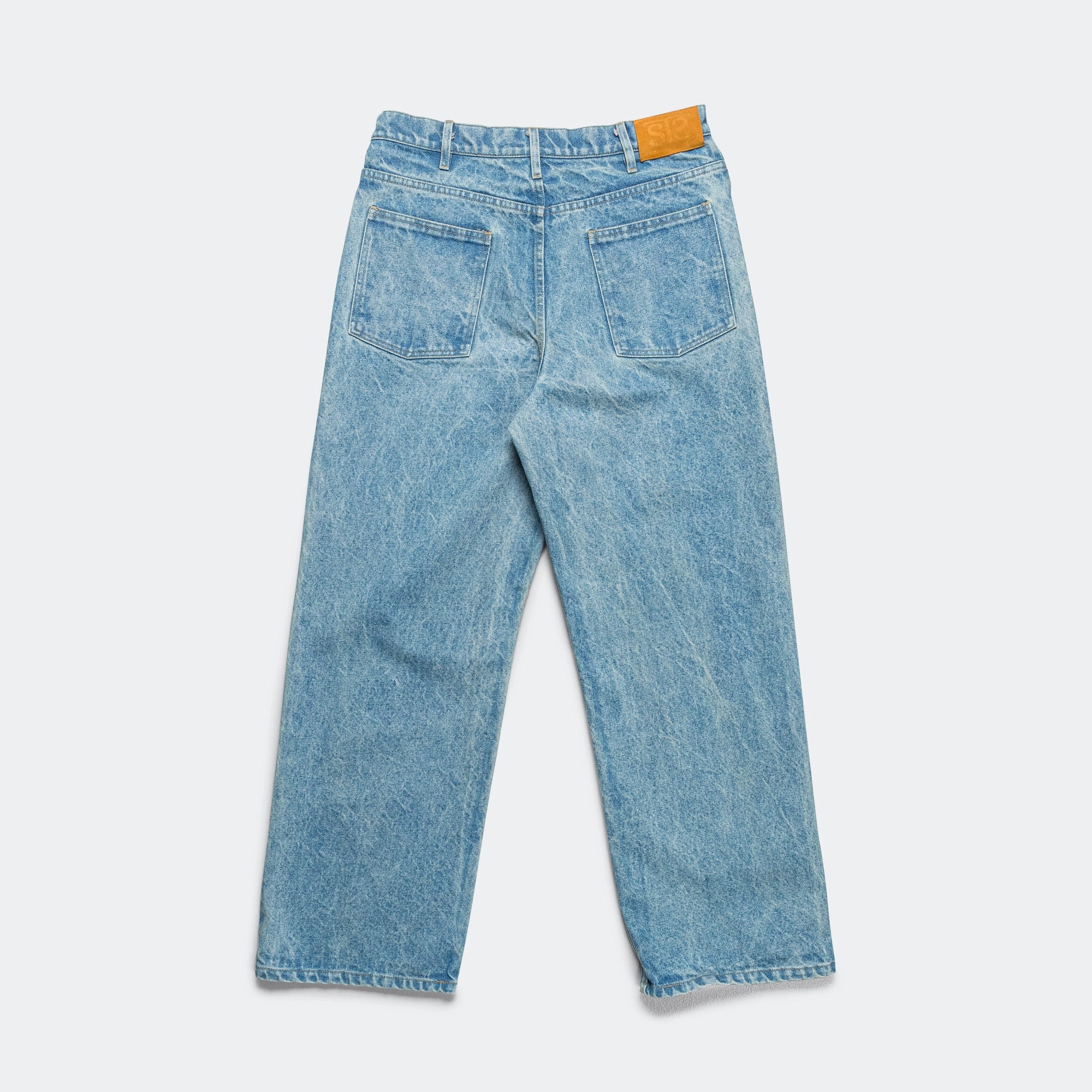 Denim Marker Drawn Jeans - Blue Indigo
