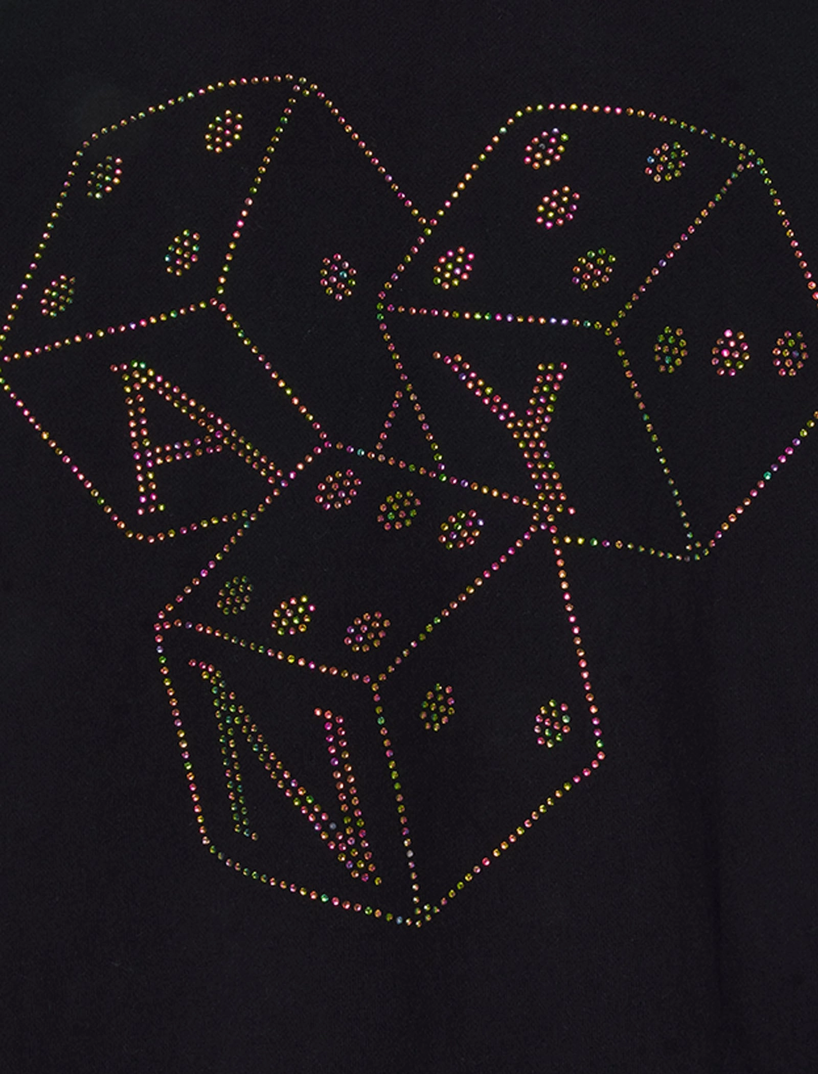 DICE RHINESTONE HOODIE