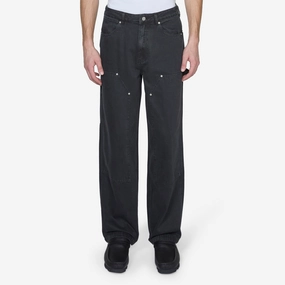 Double Knee Carpenter Pant Used Black