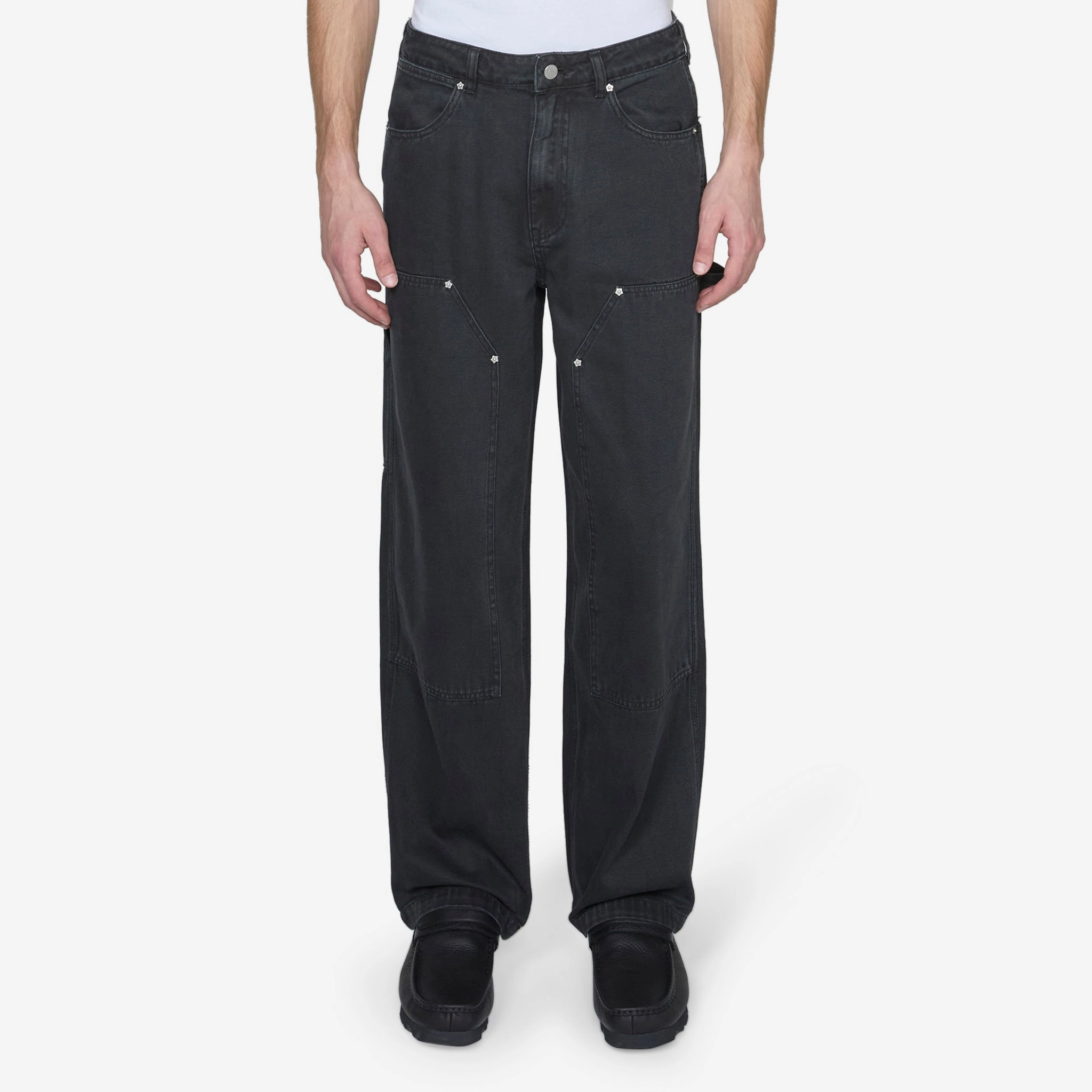 Double Knee Carpenter Pant Used Black
