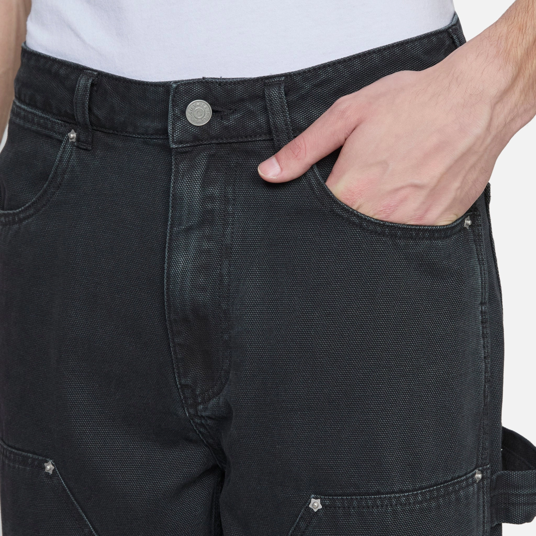 Double Knee Carpenter Pant Used Black