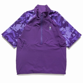 Eastside Golf 1/2 Zip Nylon Wind Shirt - Violet