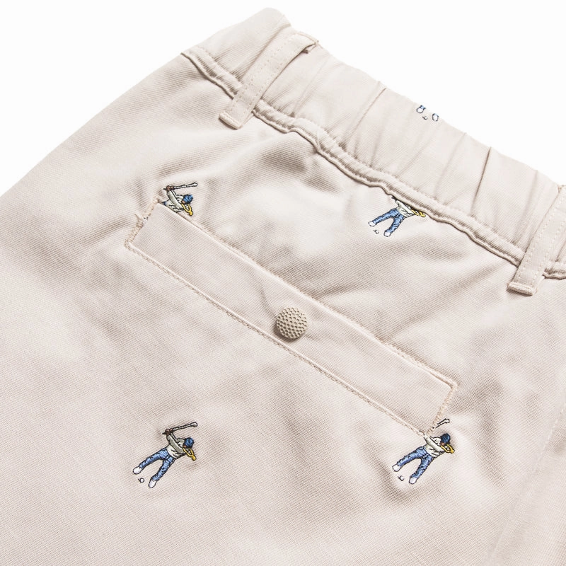 Eastside Golf Embroidered Woven Short - Pumice