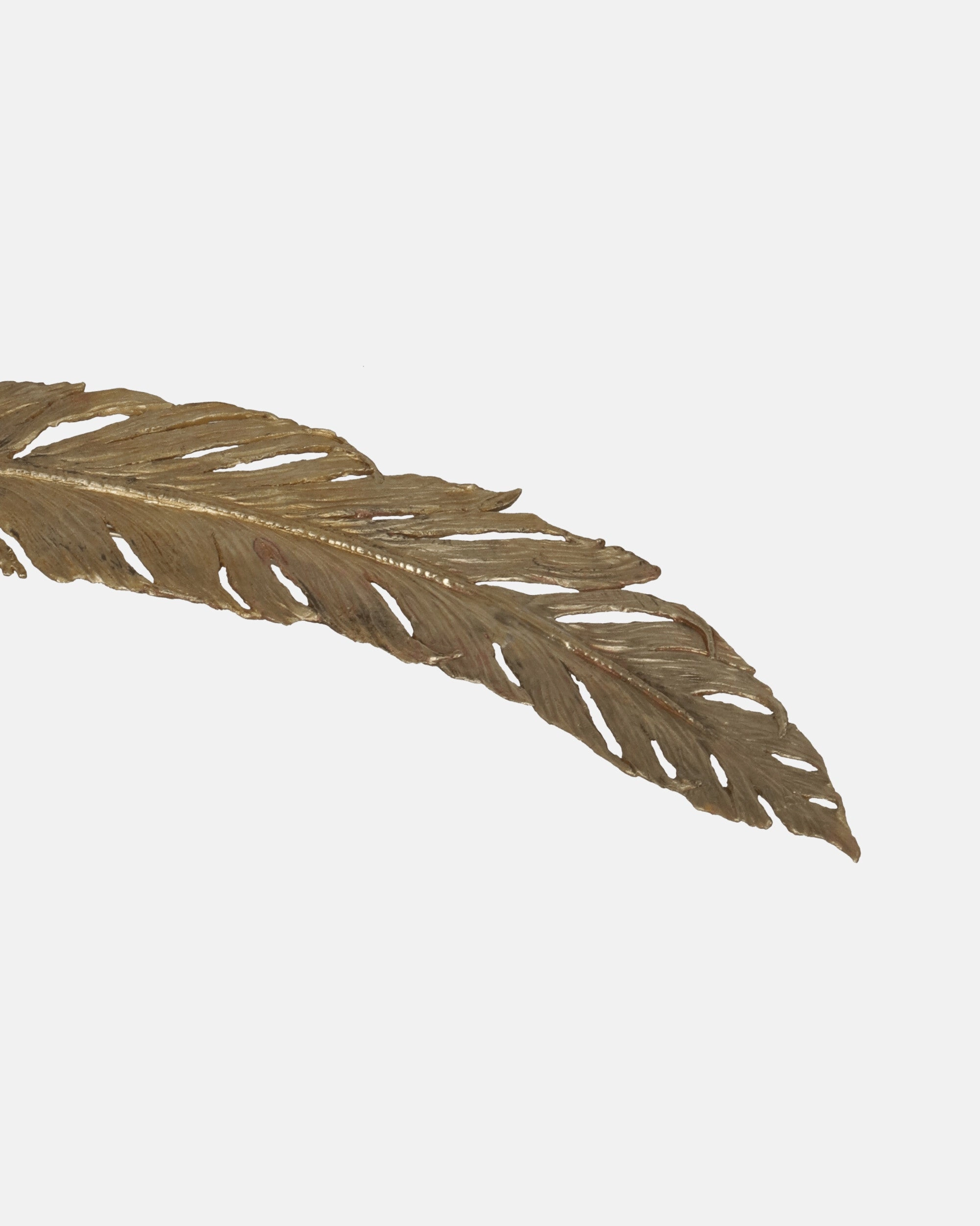 Feather Brooch Gold