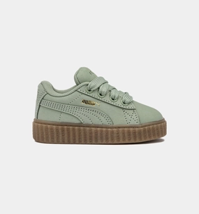 Fenty Creeper Phatty Earth Tone Infant Toddler Lifestyle Shoe - Green Fog/Gold/Gum