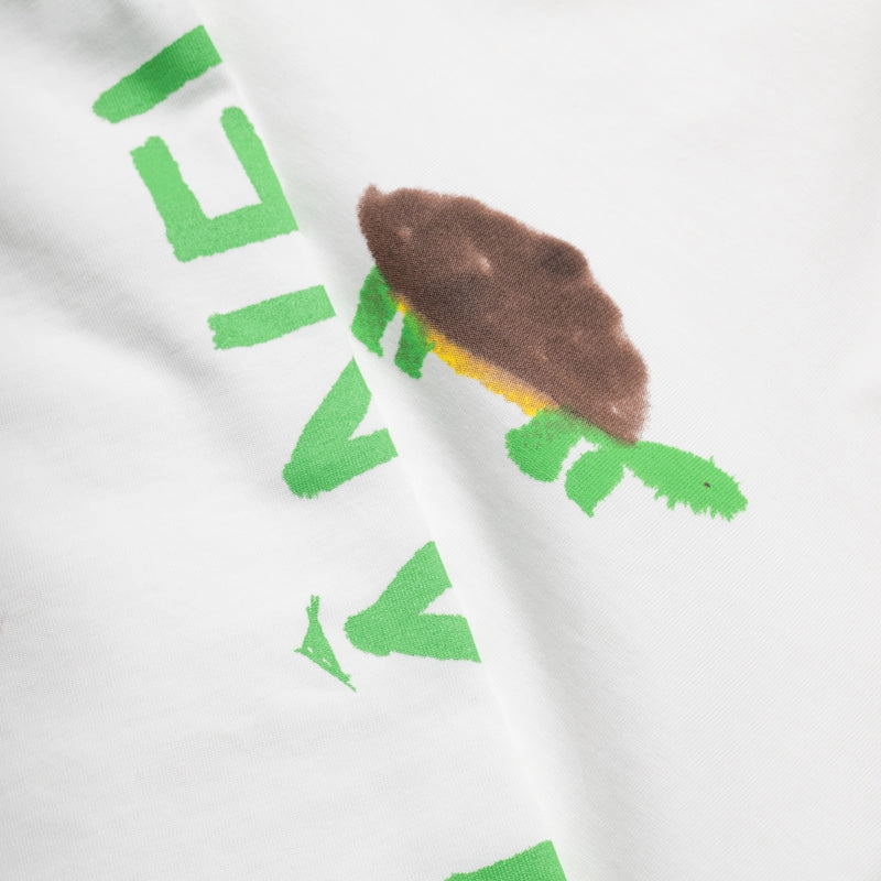 Flaneur Watercolor Turtle L/S Tee - White