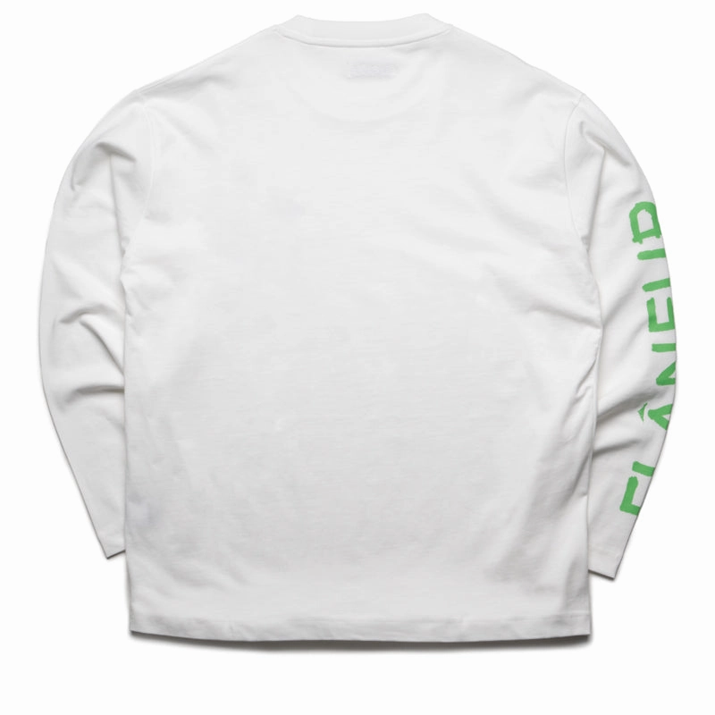 Flaneur Watercolor Turtle L/S Tee - White