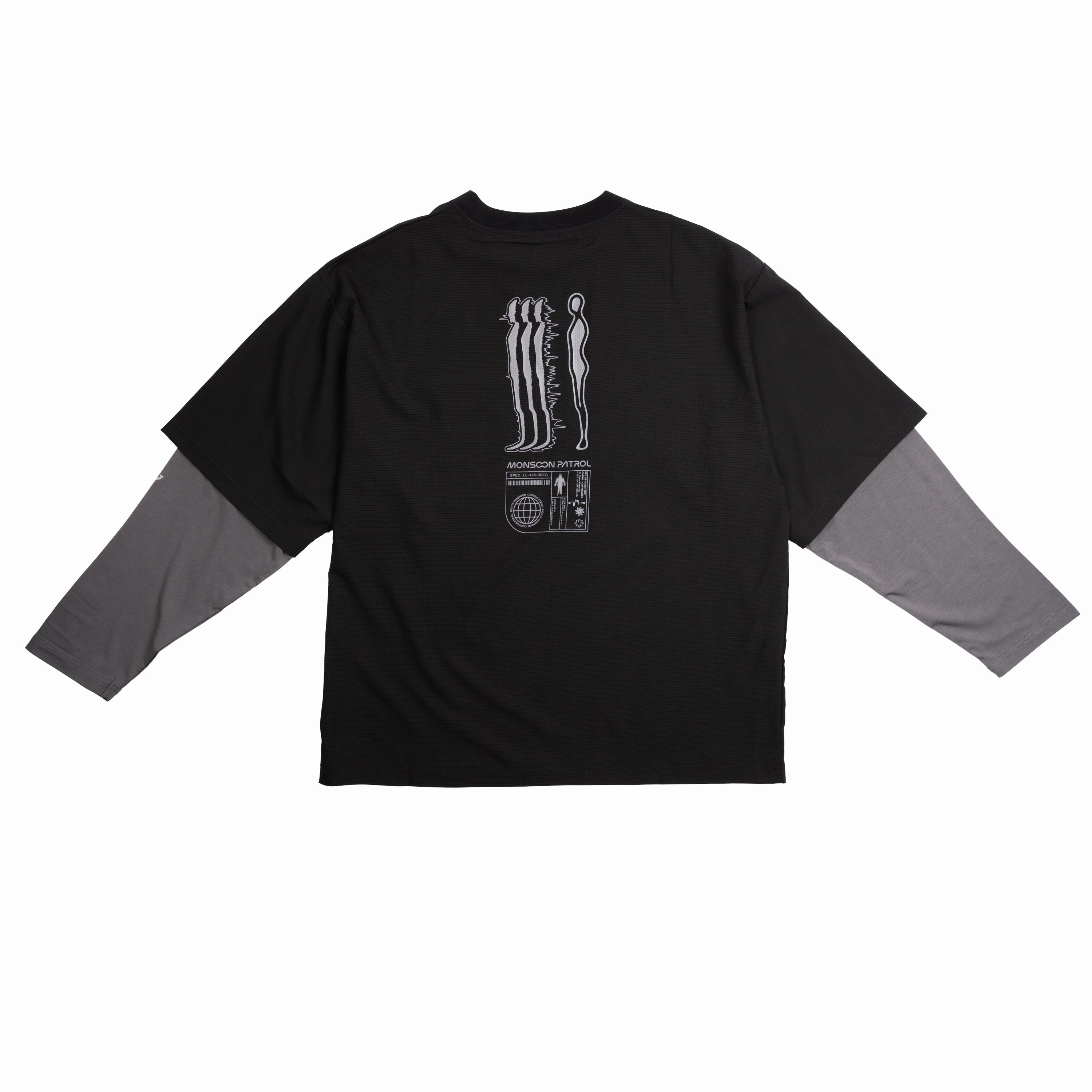 Formless Double Sleeve L/S Tee 'Black'