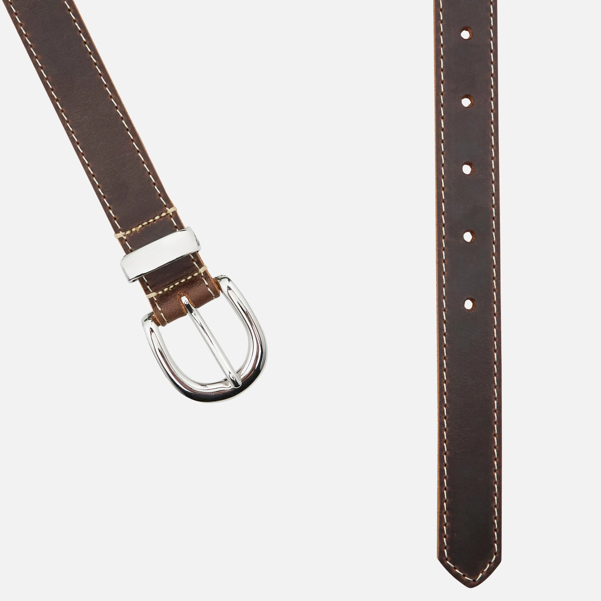 Forte Contrast 2.5cm Belt Brown