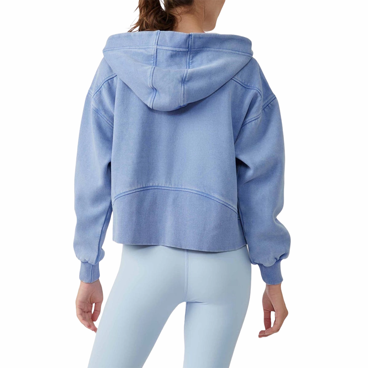 Free People Wild At Heart Zip Up Cropped Jacket