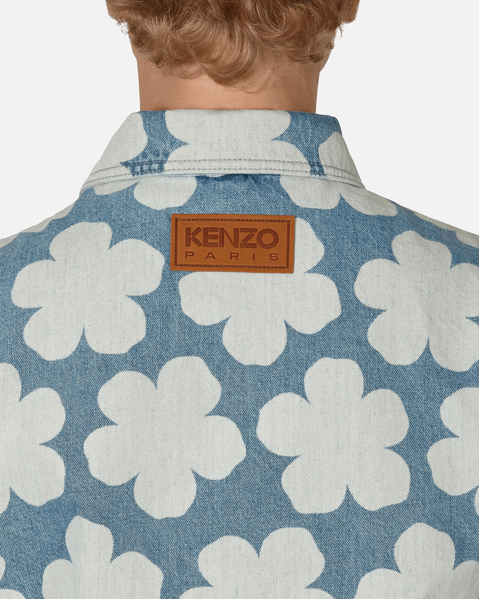 Hana Dots Denim Workwear Jacket Blue
