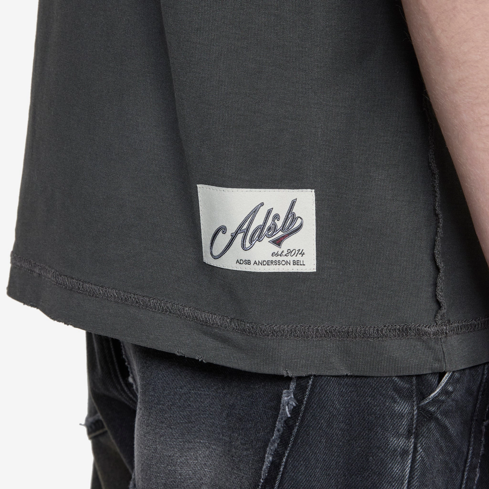 Heart Message T-Shirt Charcoal Grey