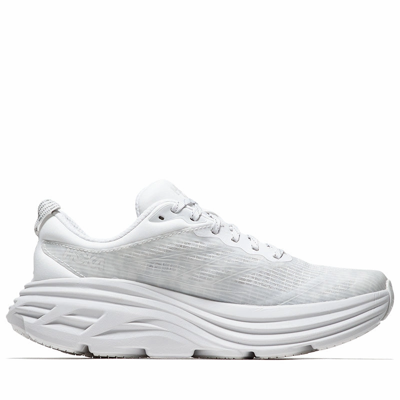 Hoka U Bondi 8 TS Caged - White/Cosmic Grey