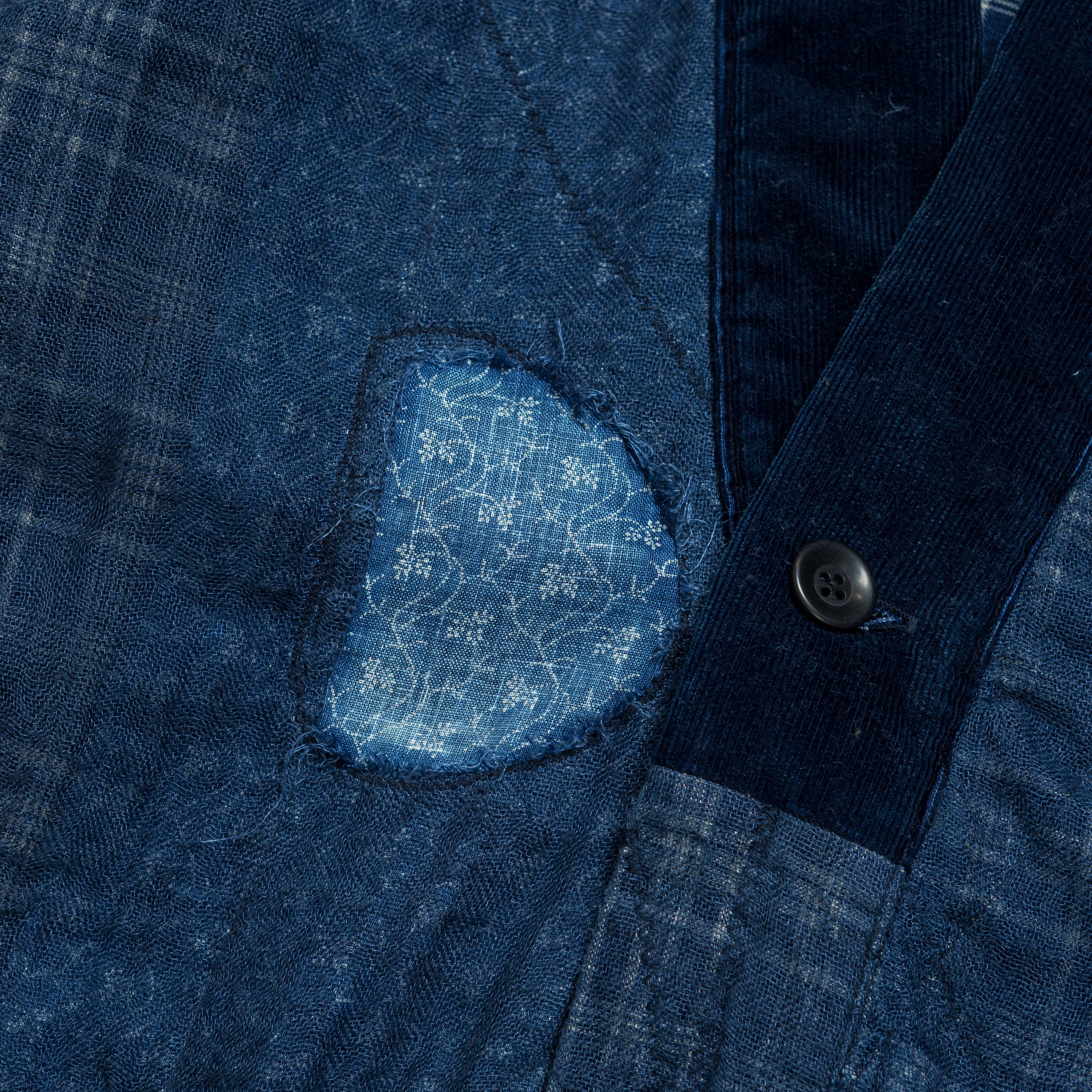 IDG Patchwork NORA-DOT TIGER JUDDBHAN Shirt - Indigo