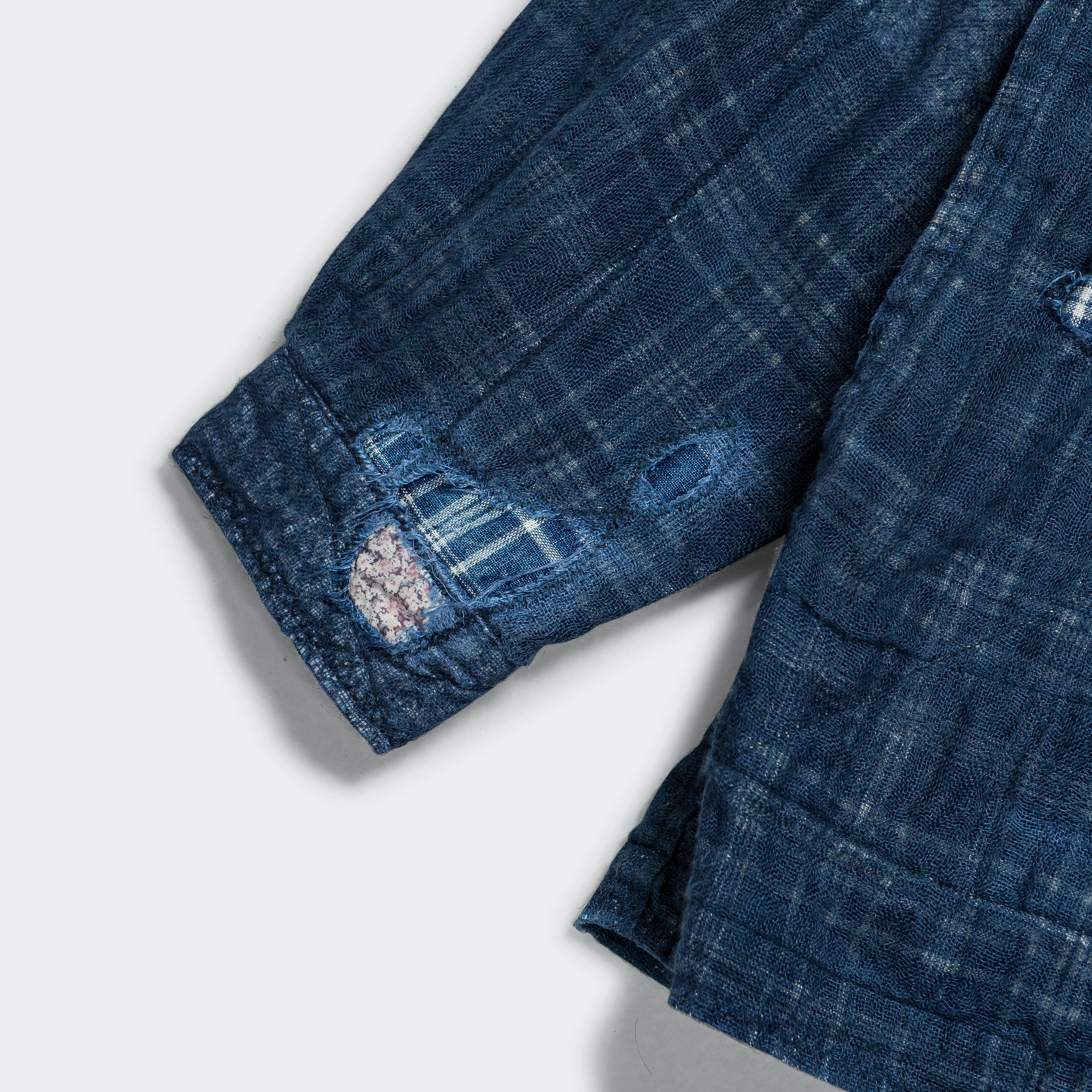 IDG Patchwork NORA-DOT TIGER JUDDBHAN Shirt - Indigo
