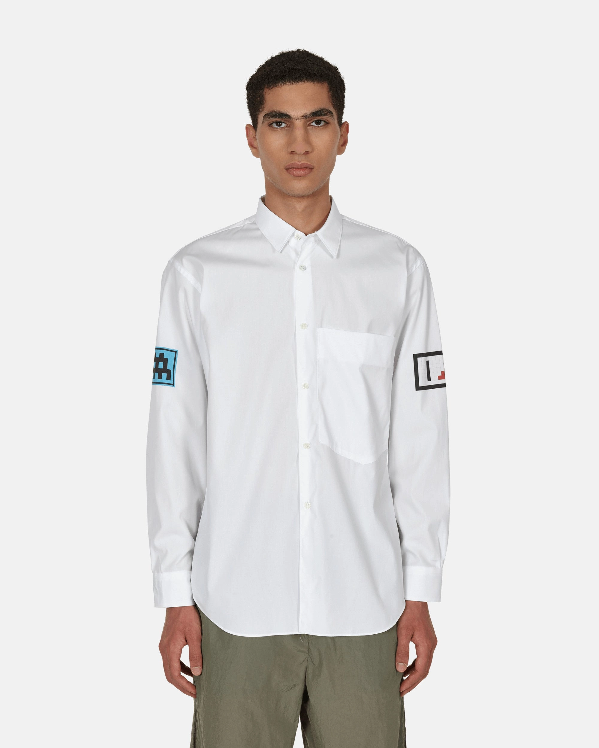 Invader Cotton Shirt White