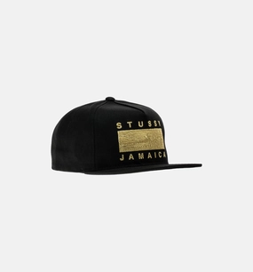 Jamaica Resort Snapback Mens Hat - Black/Gold