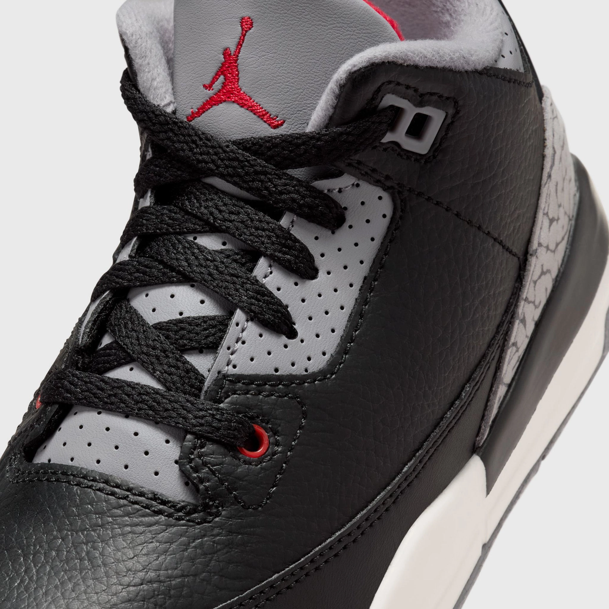 Jordan 3 Retro PS Black / Fire Red - Cement Grey