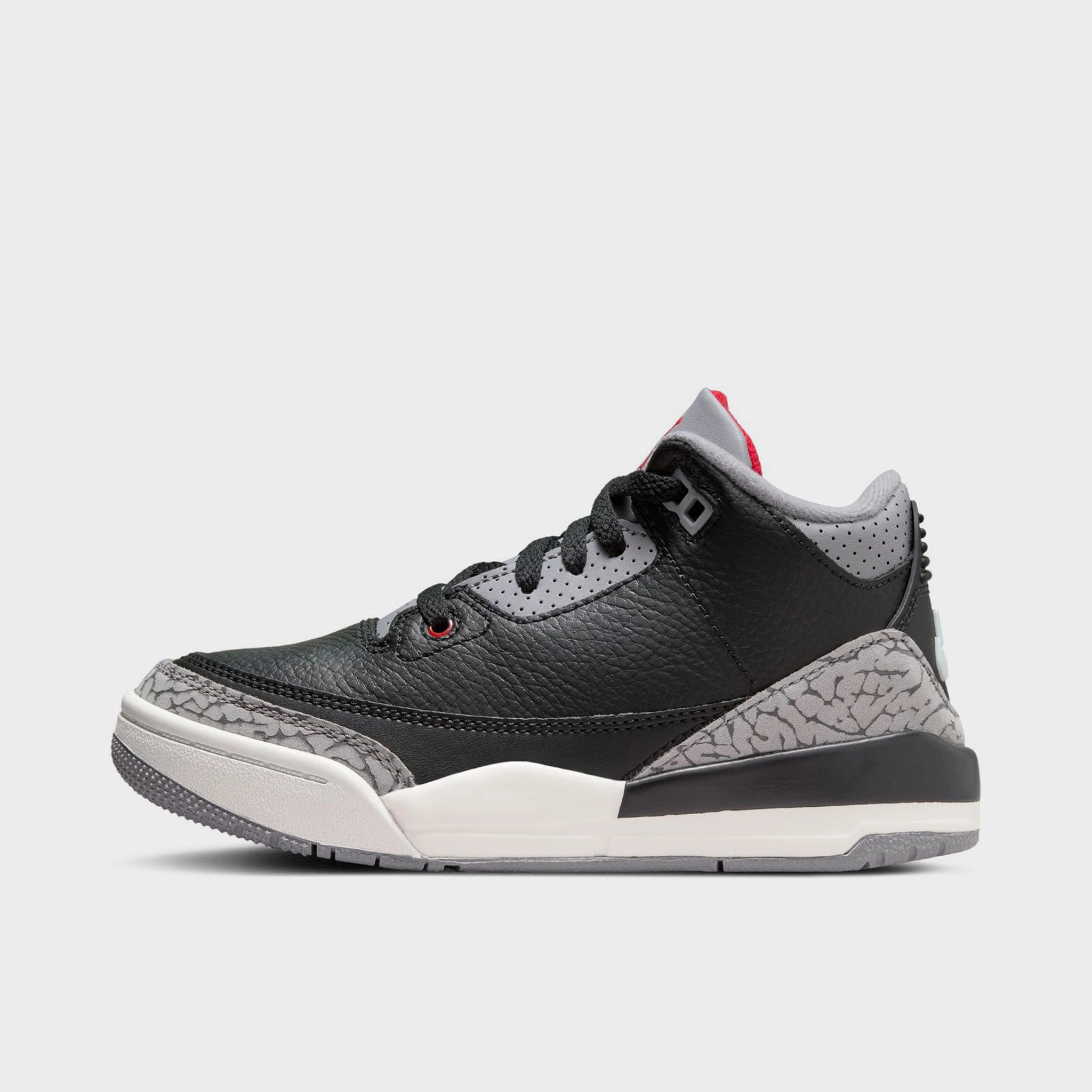 Jordan 3 Retro PS Black / Fire Red - Cement Grey