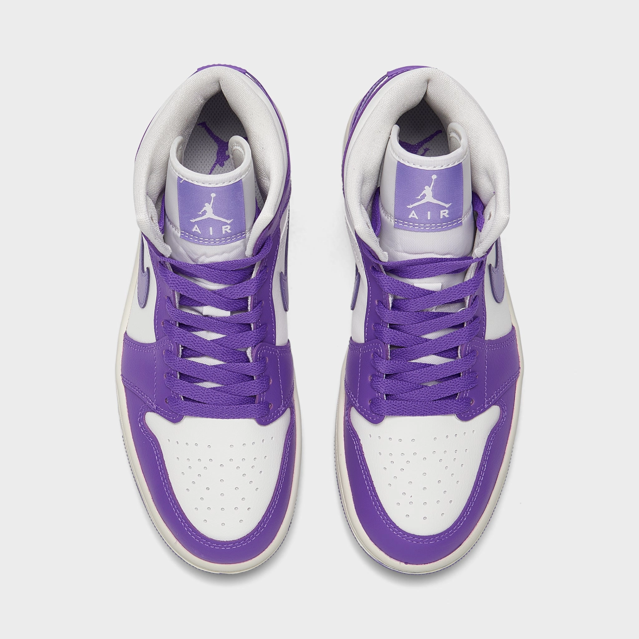 Jordan Women's 1 Mid Action Grape /  Sail - Sky J Light Purple