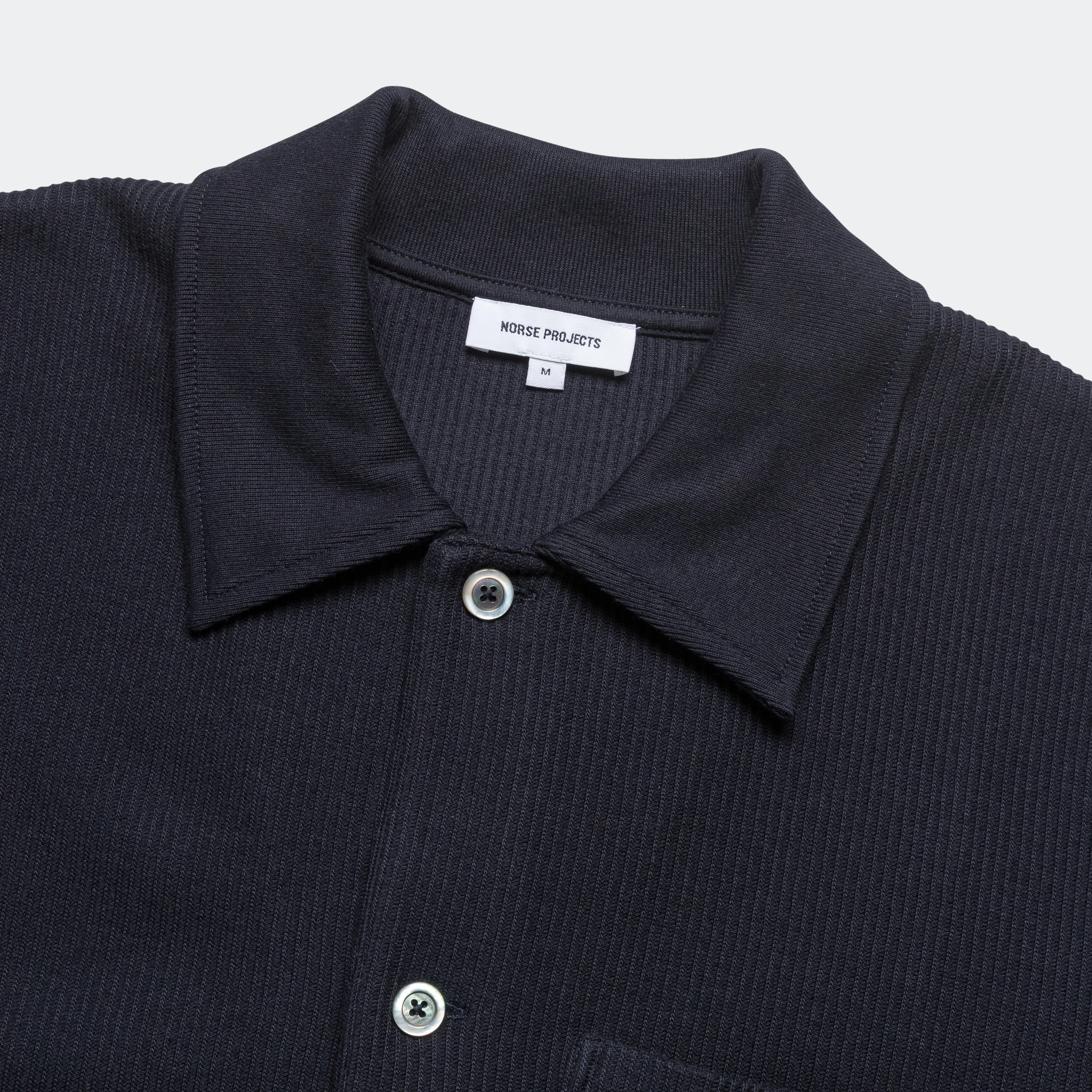 Jorn Double Face Overshirt - Dark Navy
