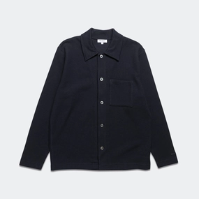 Jorn Double Face Overshirt - Dark Navy