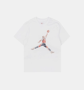 Jumpman Watercolor Mens Short Sleeve Shirt - White