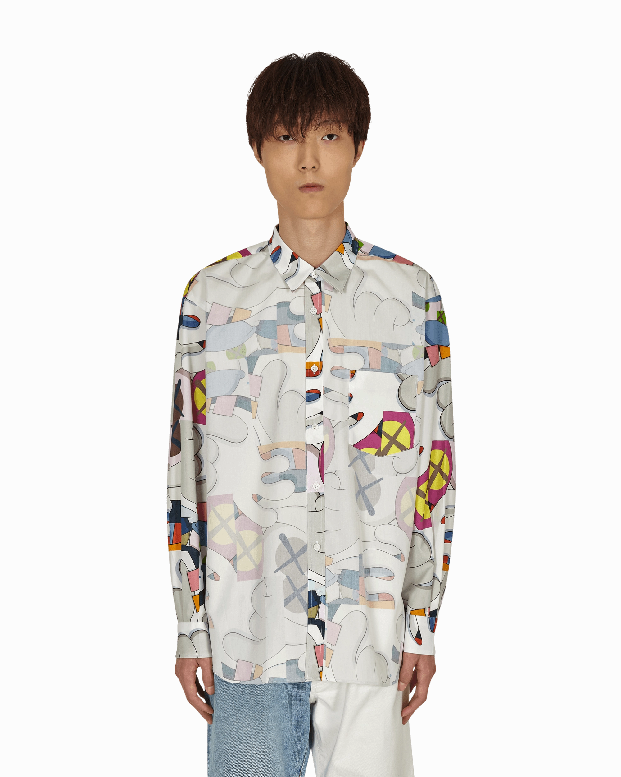 KAWS Classic Shirt With Overlay Multicolor