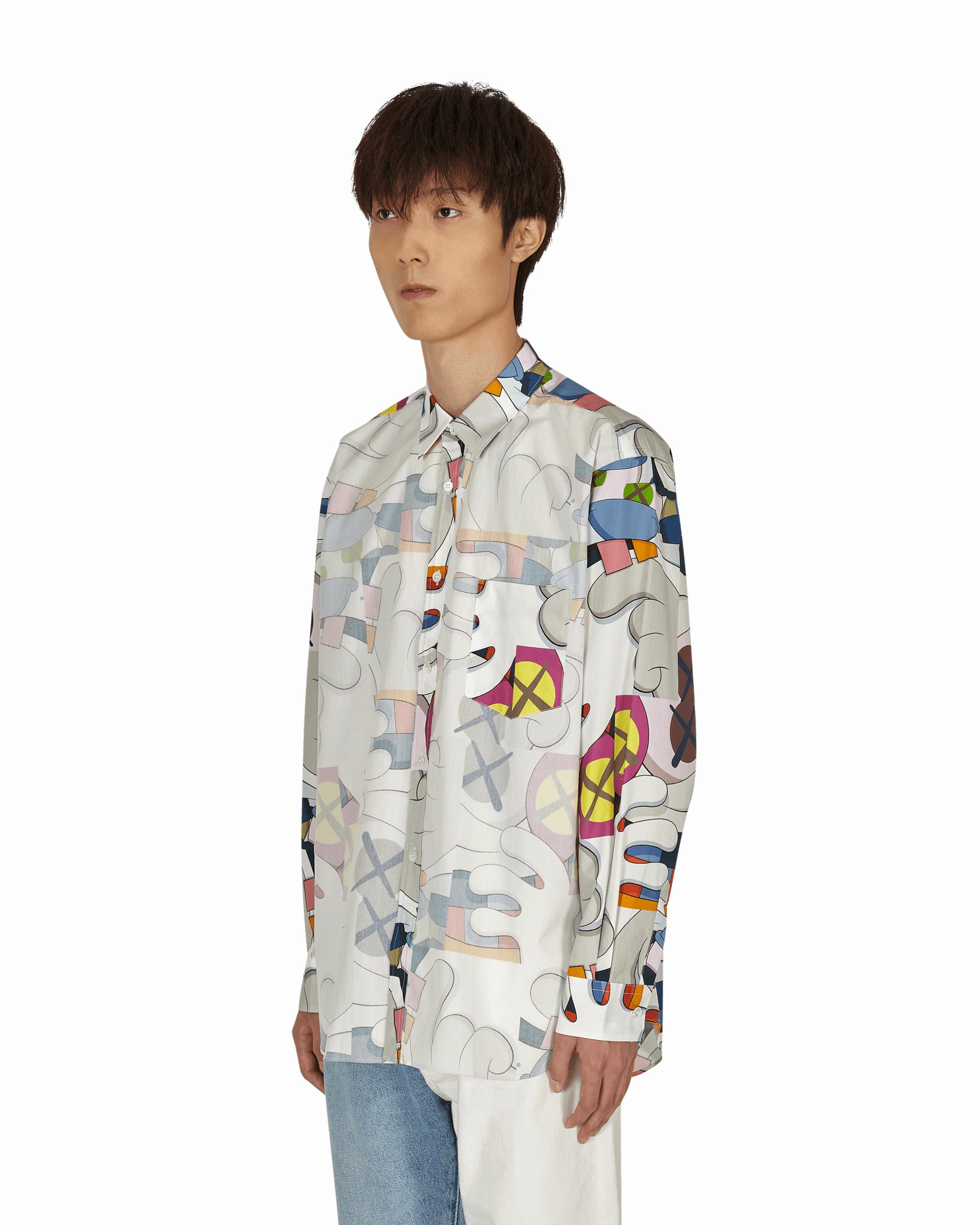 KAWS Classic Shirt With Overlay Multicolor