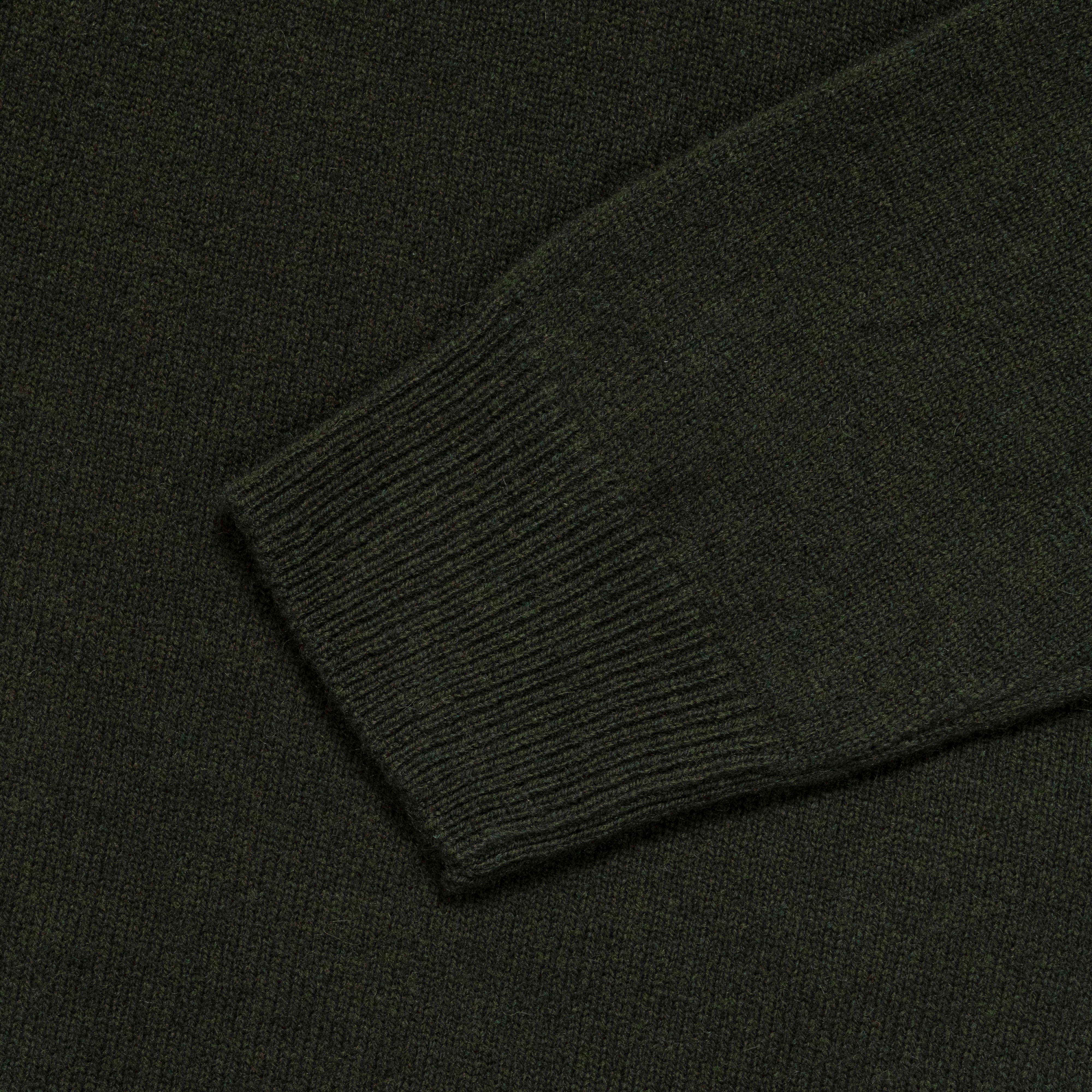 Kirk Merino Lambswool Turtleneck - Army Green