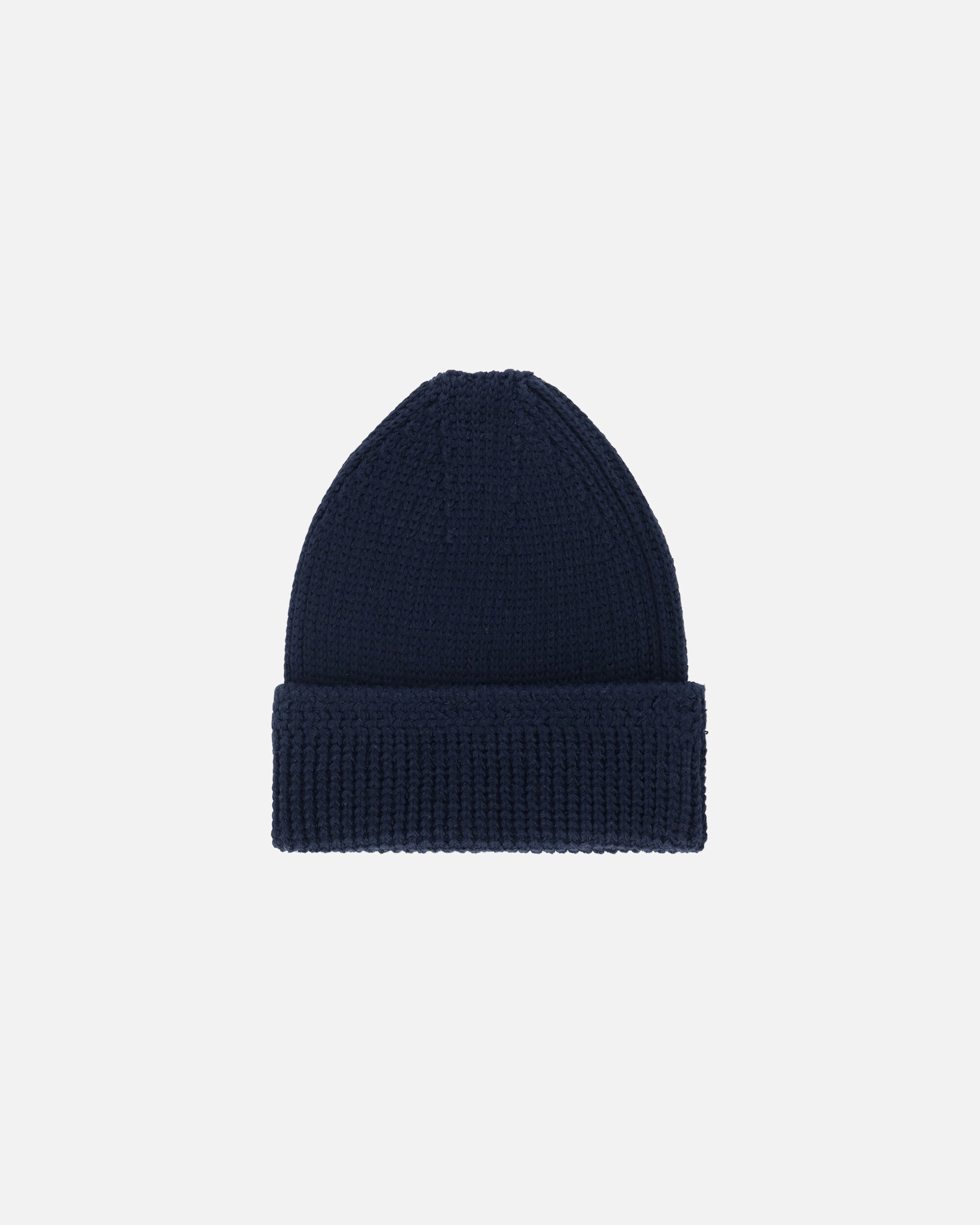 Knit Cotton Beanie Navy