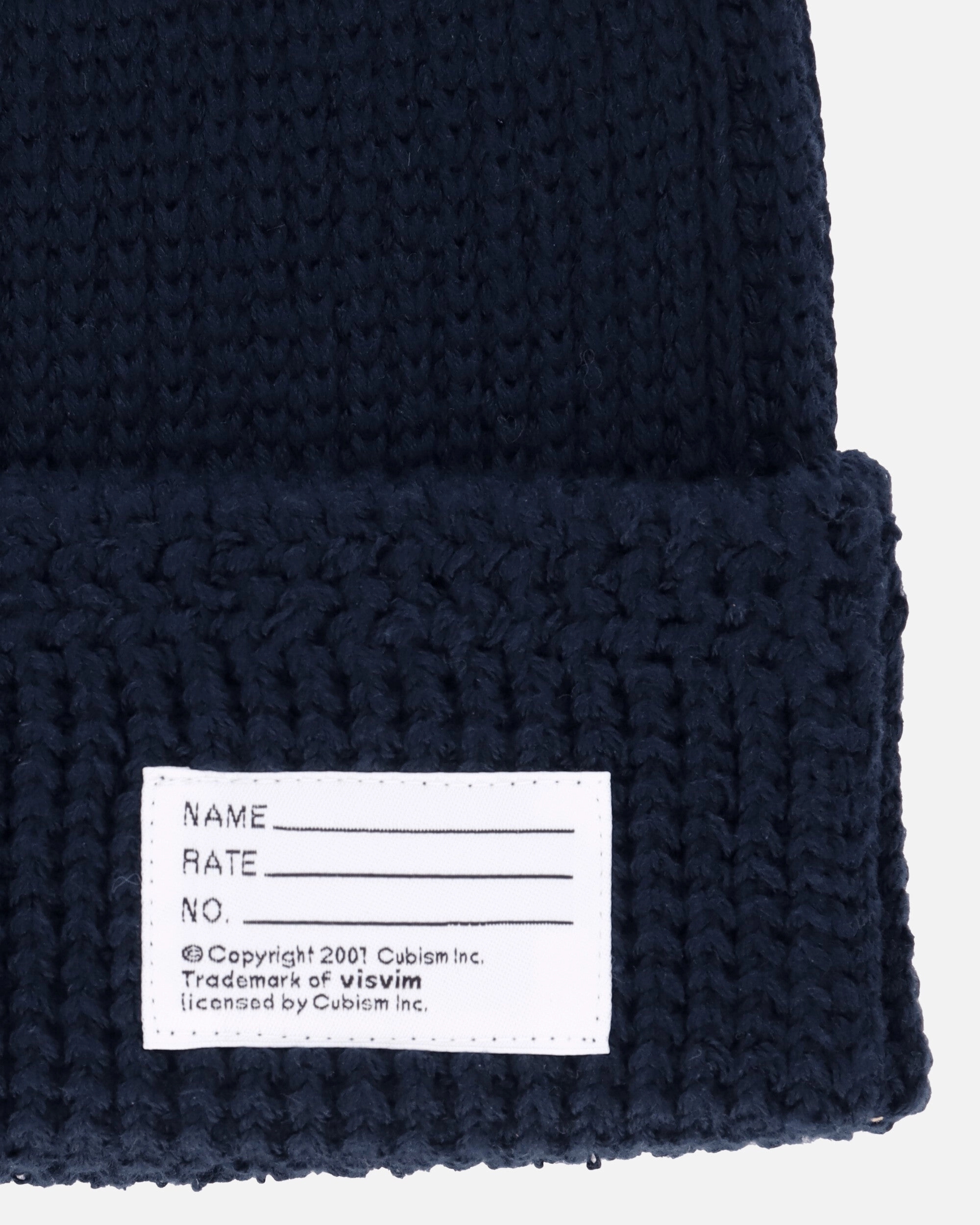 Knit Cotton Beanie Navy