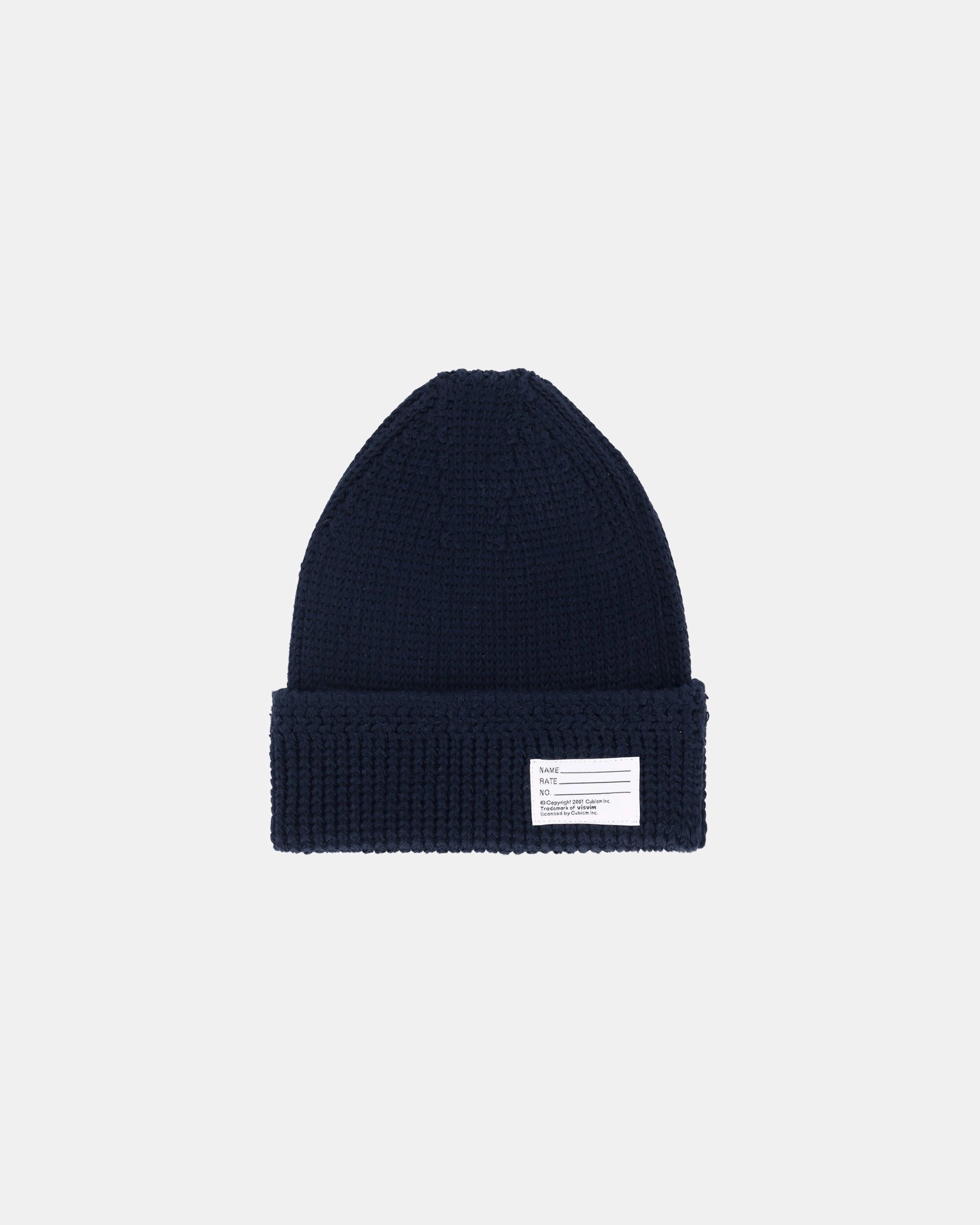 Knit Cotton Beanie Navy