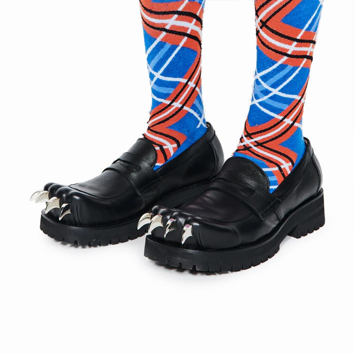 Leather Moccasin Moggies 'Black'