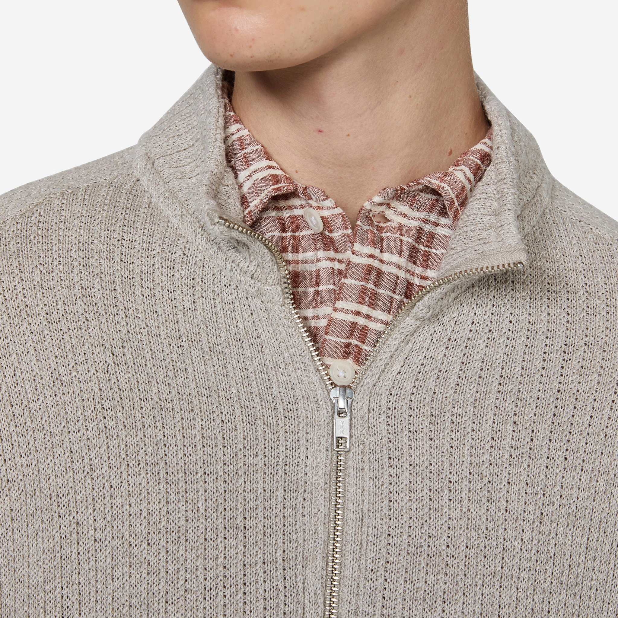 Leisure Zip Up Oatmeal