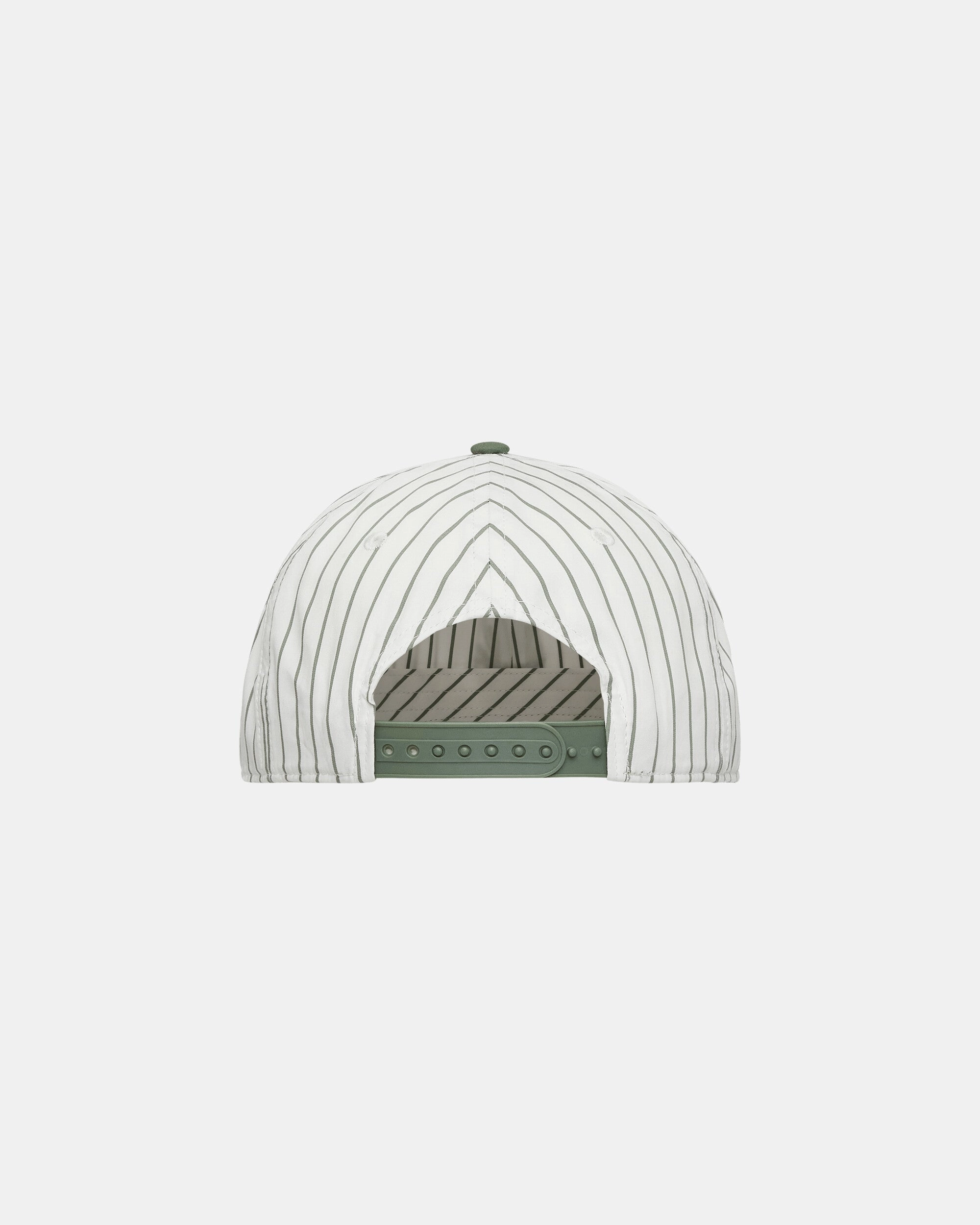 Linus Stripe Cap Park / White