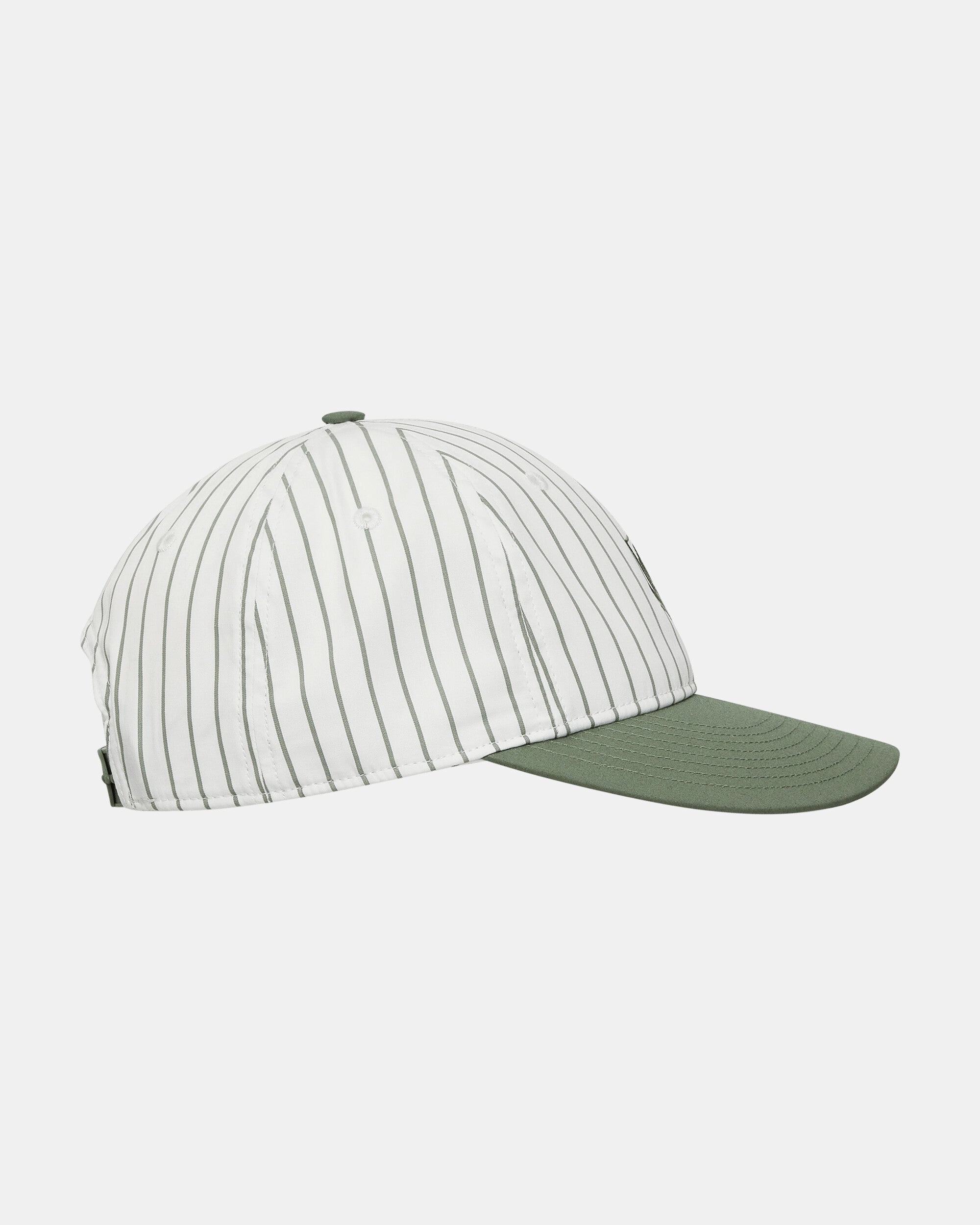 Linus Stripe Cap Park / White
