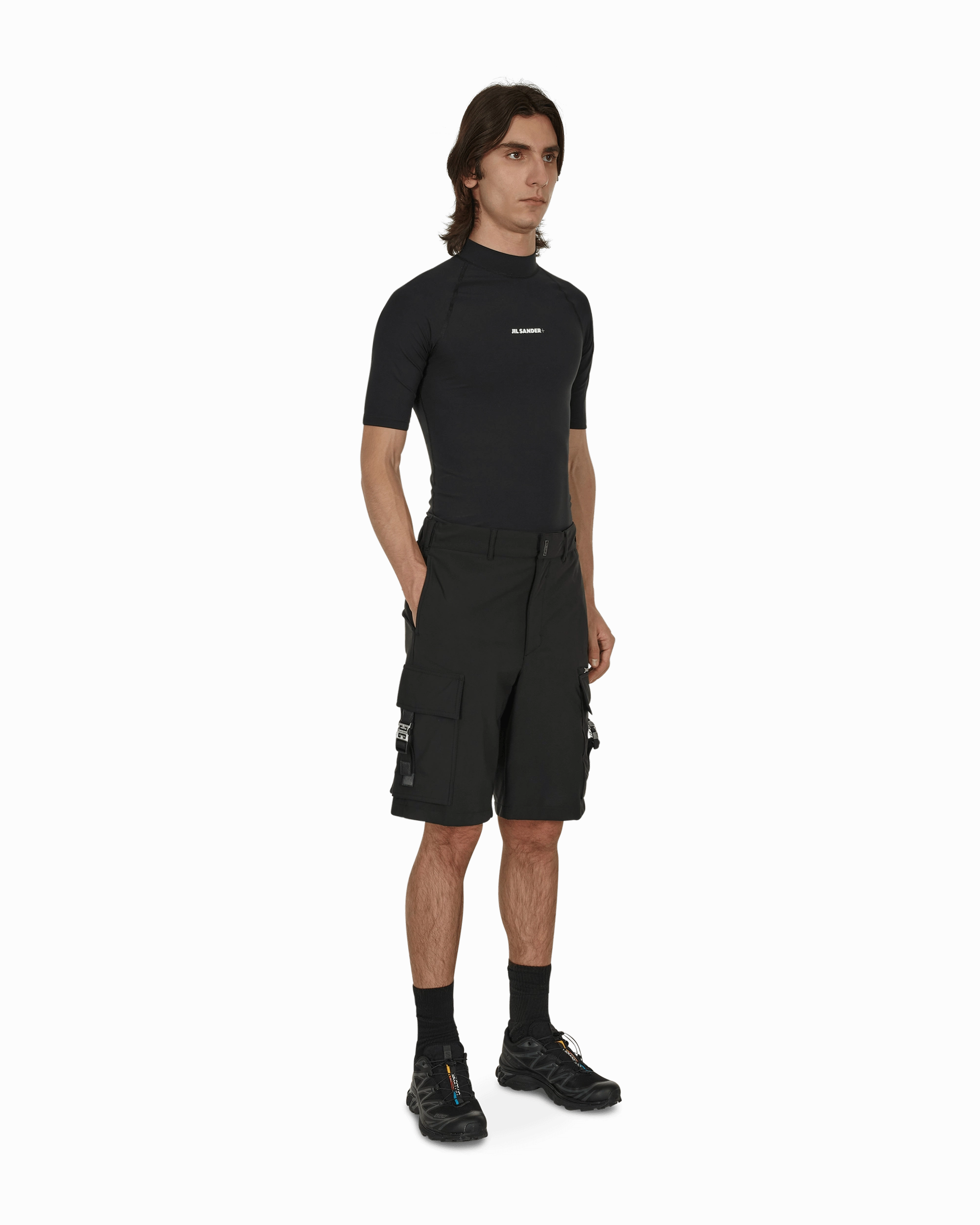 Logo Rash Guard Black