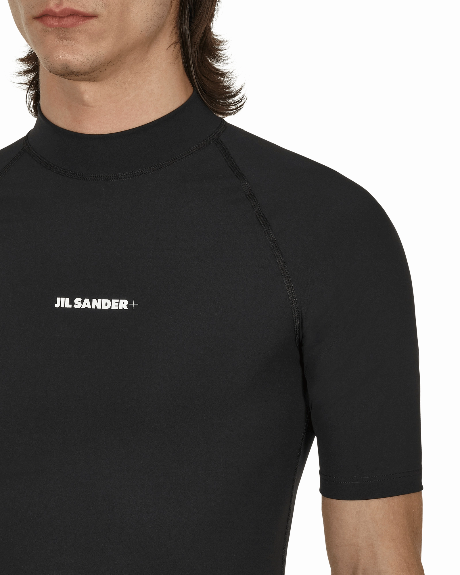 Logo Rash Guard Black
