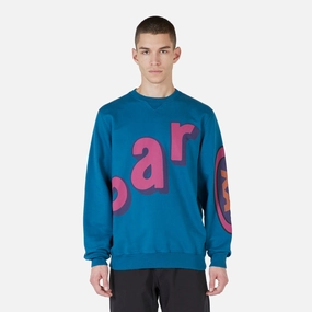 Loudness Crew Neck Sweatshirt Coral Blue