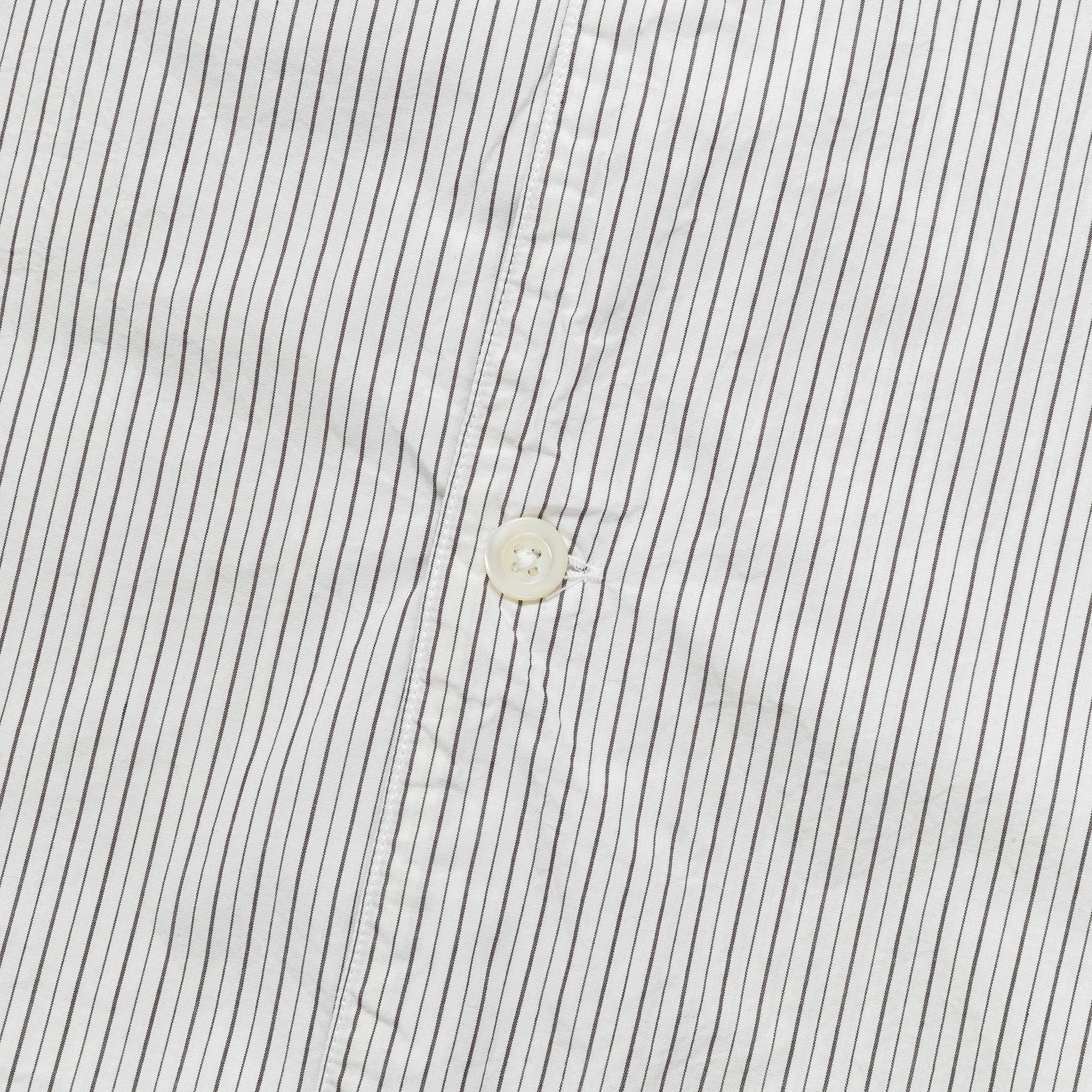 Mads Poplin Stripe SS - Ecru